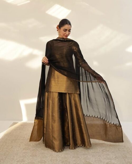 Zari Zameen Silk Sharara Set