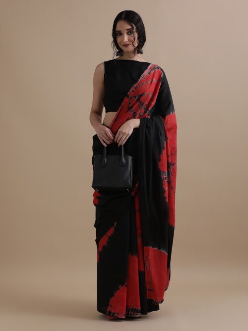 Raktima-Hand Printed Mul Cotton Sarees