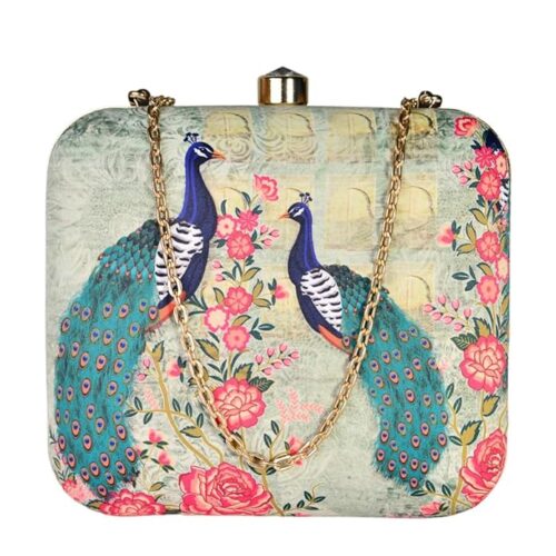 Peacock Garden Clutch