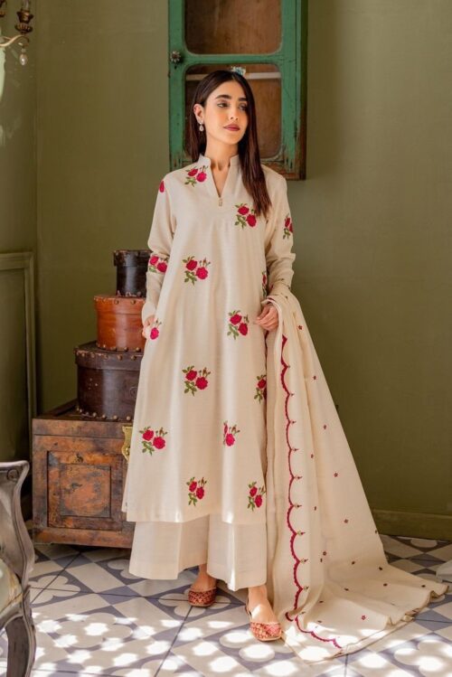 Gulnaz Embroidery Kurta Set with Dupatta