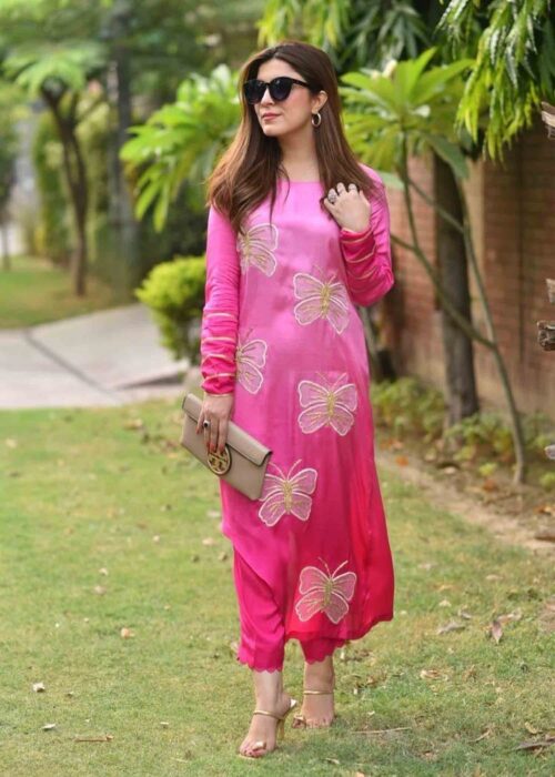 Butterfly Bloom Handwork Kurta & Pants