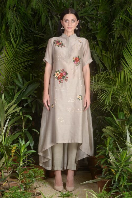 Earthsong Elegance Handwork Kurta with Pants