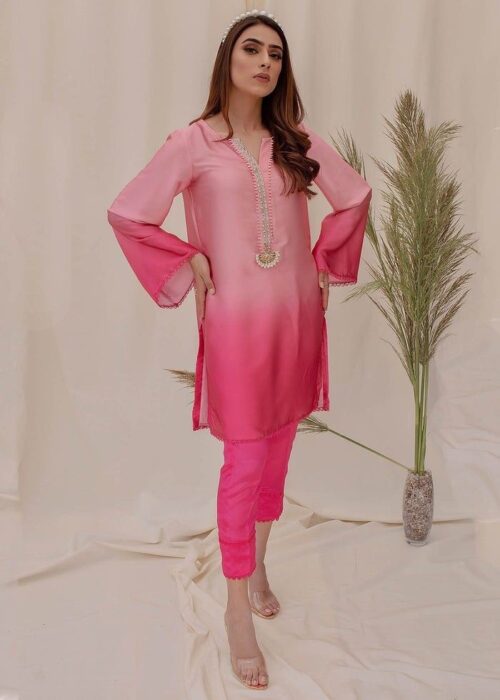 Rose Reverie Handwork Kurta with Pants