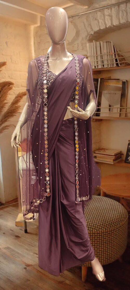 Amethyst Mirror Drape Set