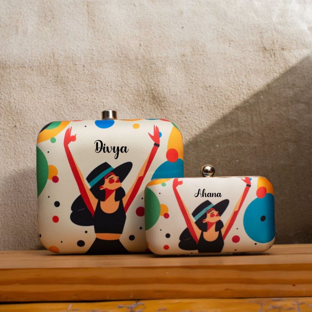 Cheerful Girl – Mom & Daughter Clutch Set