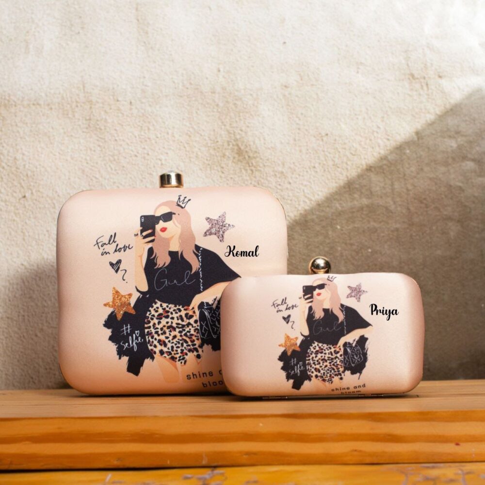 Casual Peach - Mom & Daughter Clutch Set