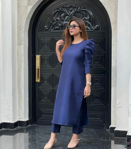 Midnight Poise – Classic Kurta Set