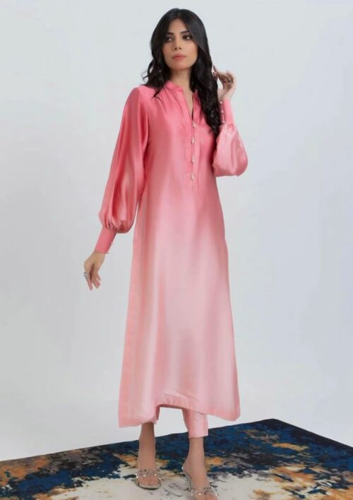 Satin Whisper Kurta with Pants