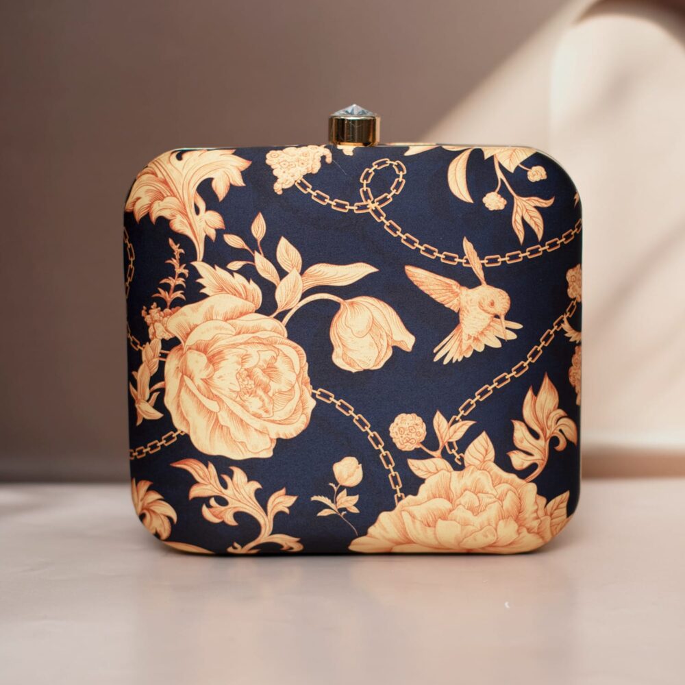 Free Bird Print Clutch