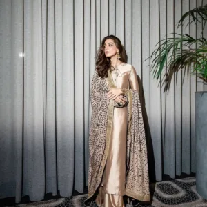 Champagne Luxe Silk Suit Set
