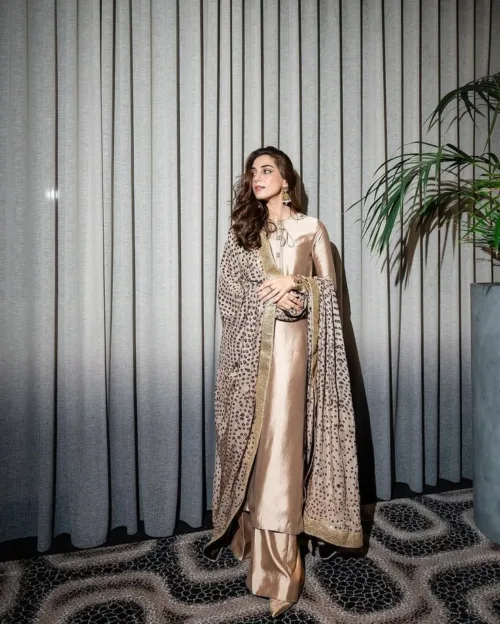 Champagne Luxe Silk Suit Set