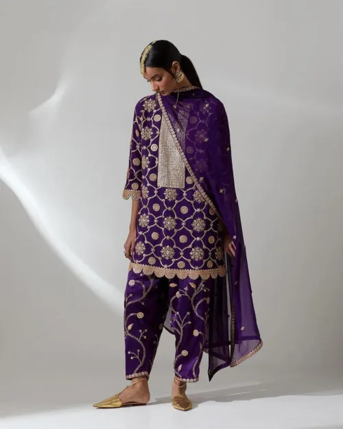 Royal Zari Phulkari Suit Set