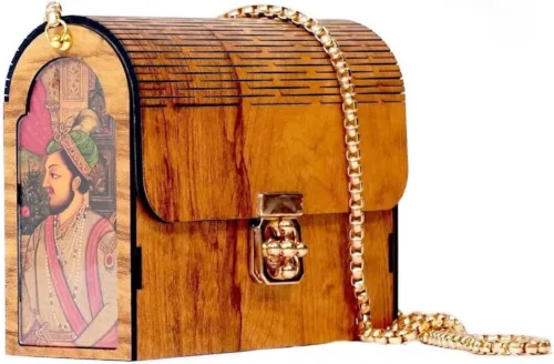 Regal Rani Wooden Clutch