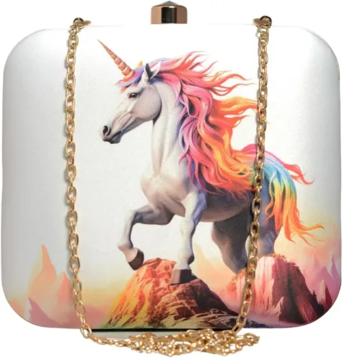 Majestic Prism Unicorn Clutch