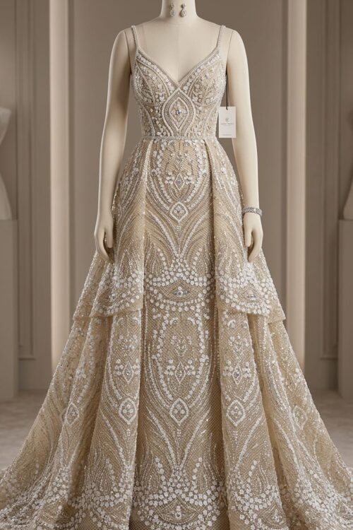 Aurora Floral Embellished Gown